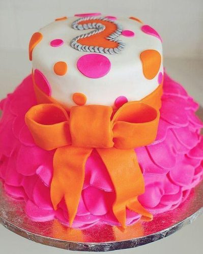 Birthday cakes for two year old girl - TheSmartCookieCook