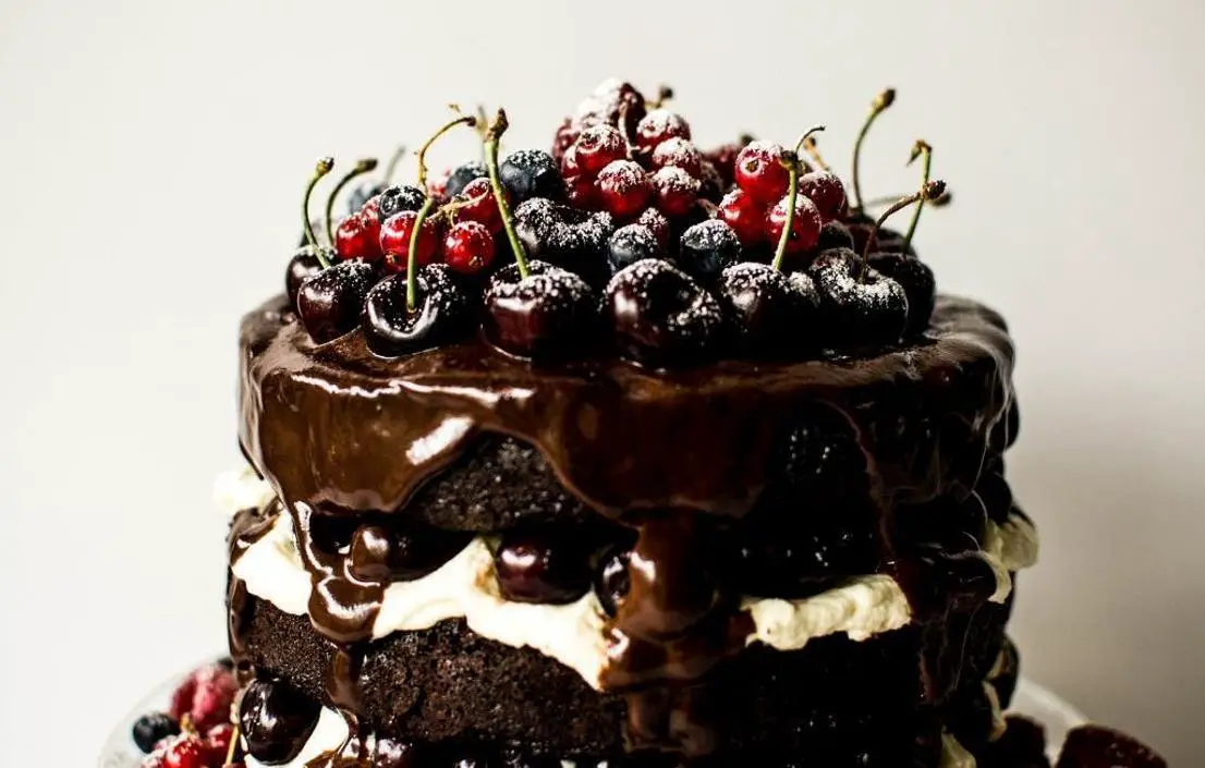 black forest gateau birthday cake