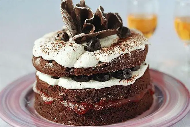 black forest gateau birthday cake