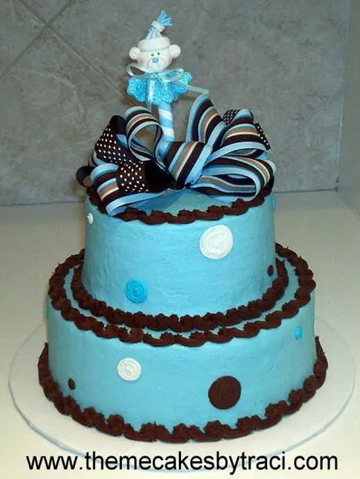 blue birthday cakes for girls