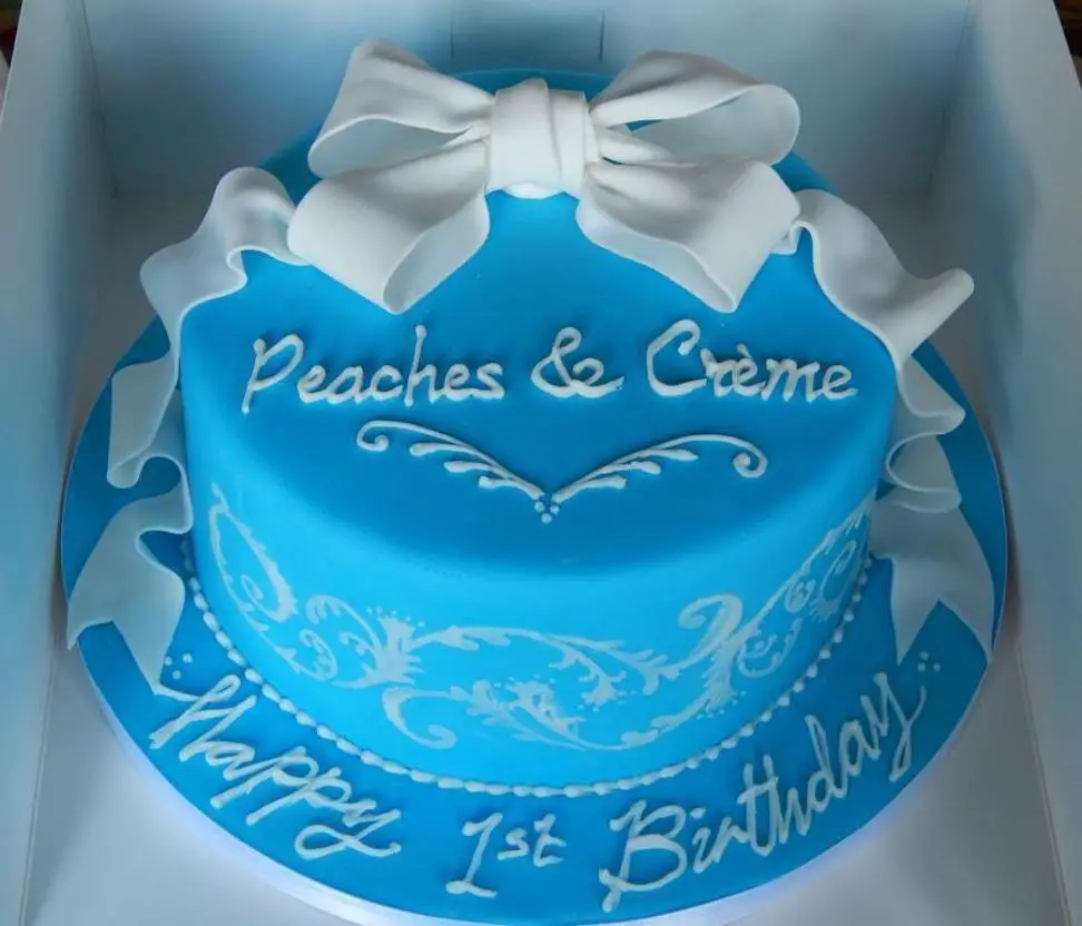blue sky birthday cake