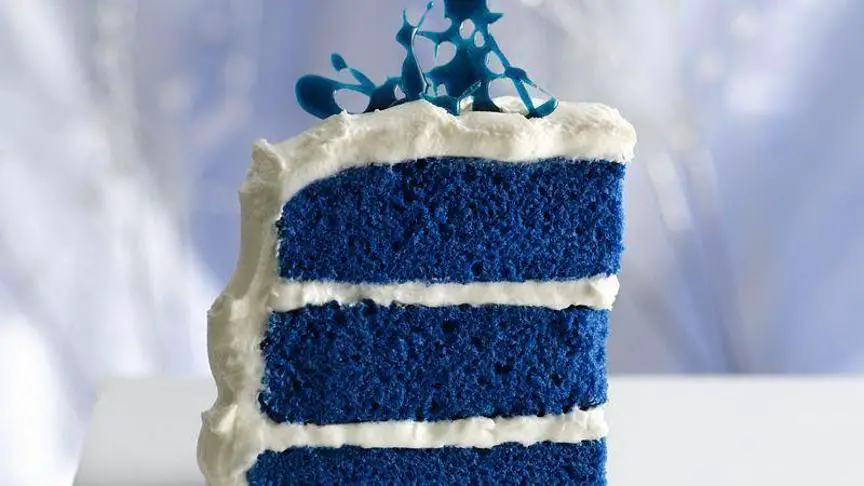 blue velvet birthday cake