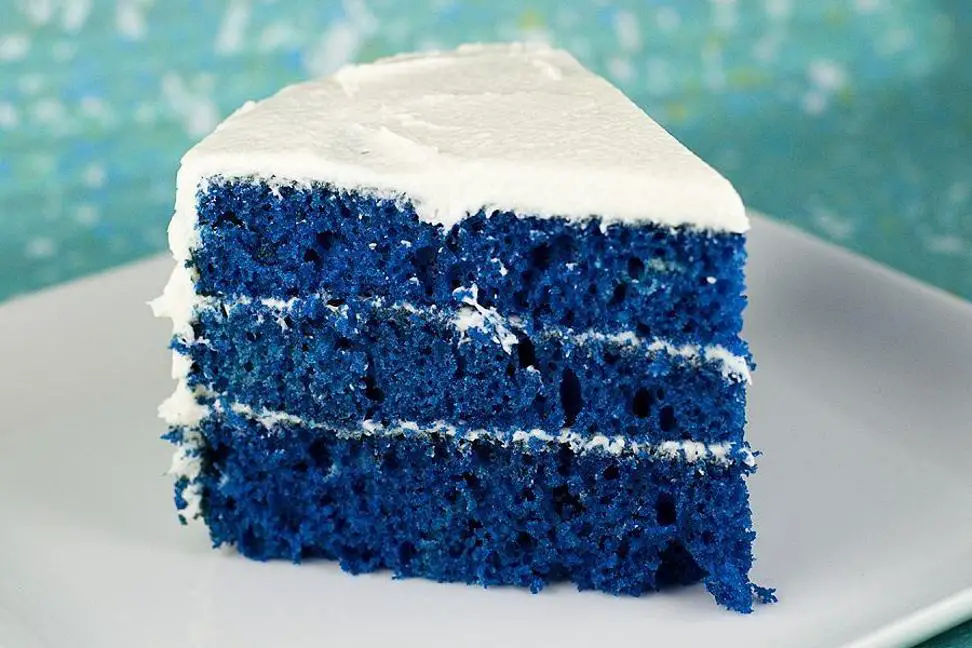 blue velvet birthday cake