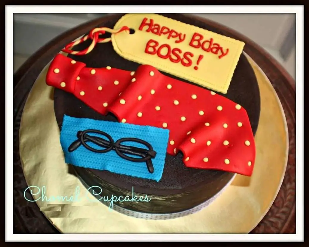 boss birthday cake