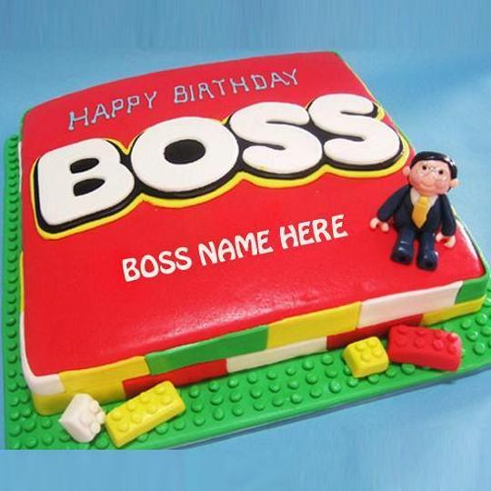 boss birthday cake