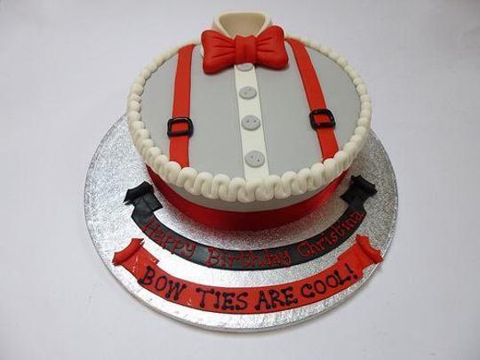 bow tie birthday cake