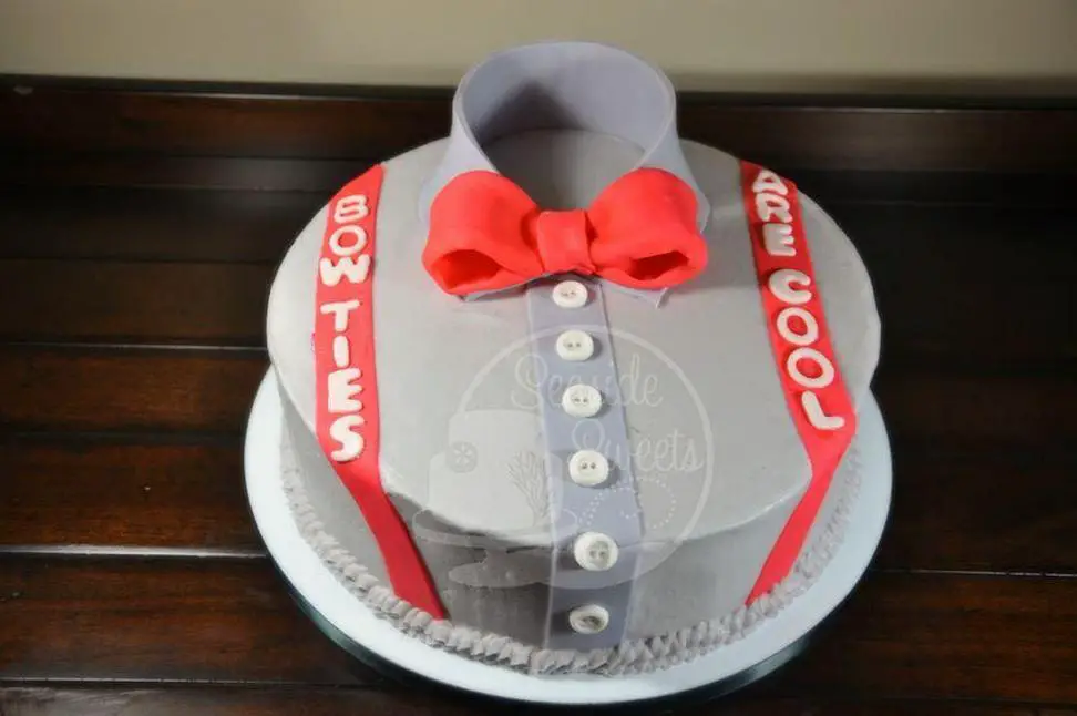 bow tie birthday cake