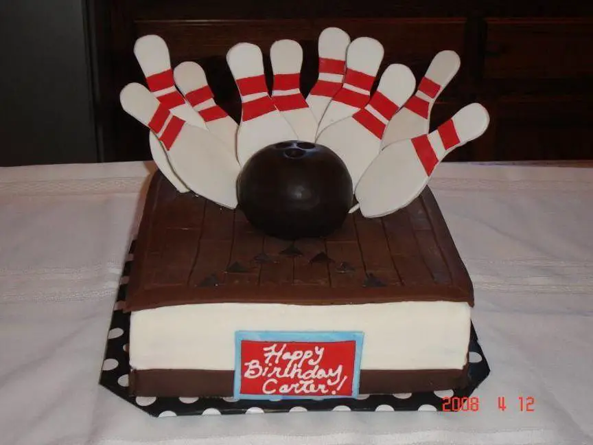 bowling ball birthday cake