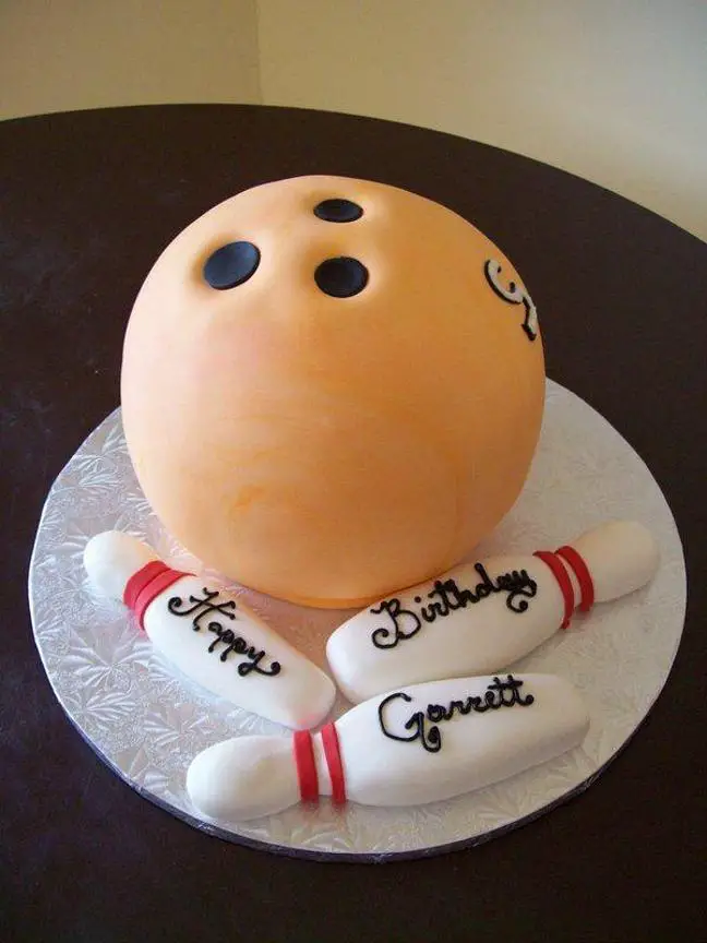 bowling ball birthday cake