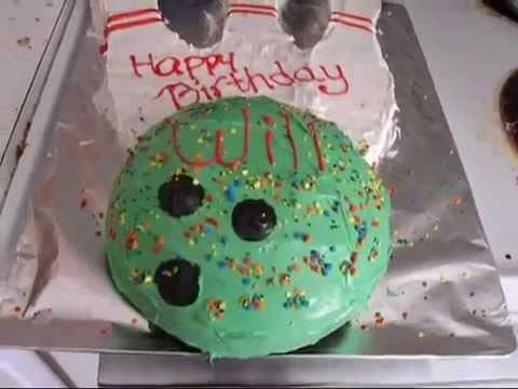 bowling ball birthday cake