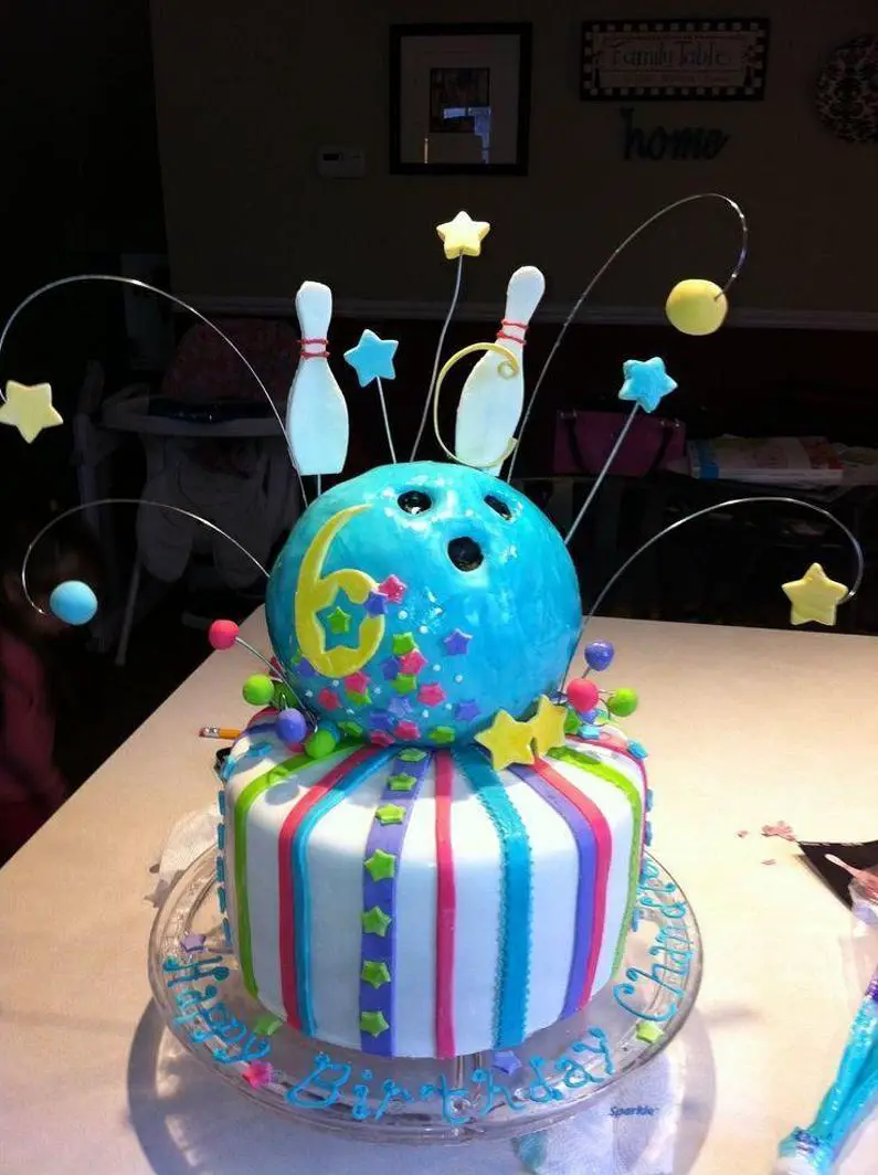 bowling ball birthday cake