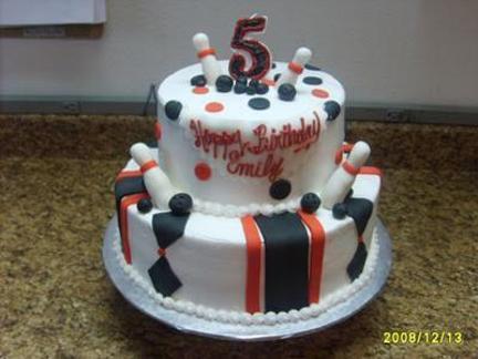 bowling pin birthday cake