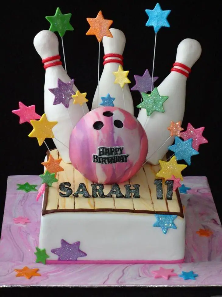 bowling themed birthday cakes