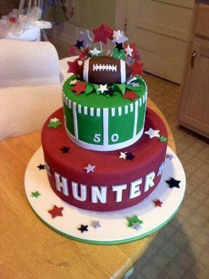boys football birthday cakes