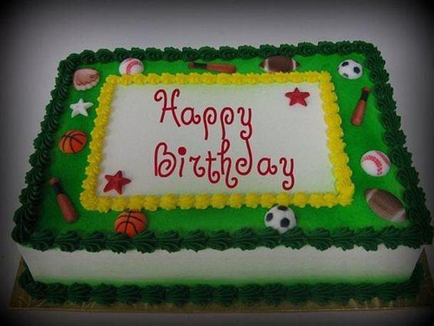 boys sports birthday cake