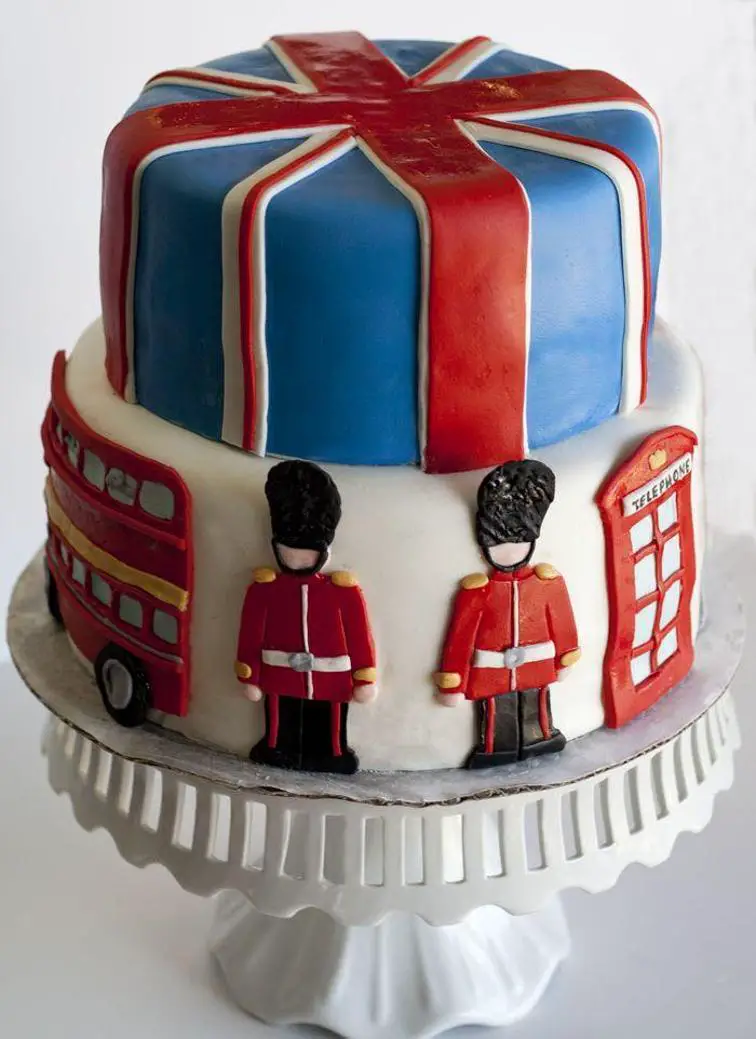 british flag birthday cake