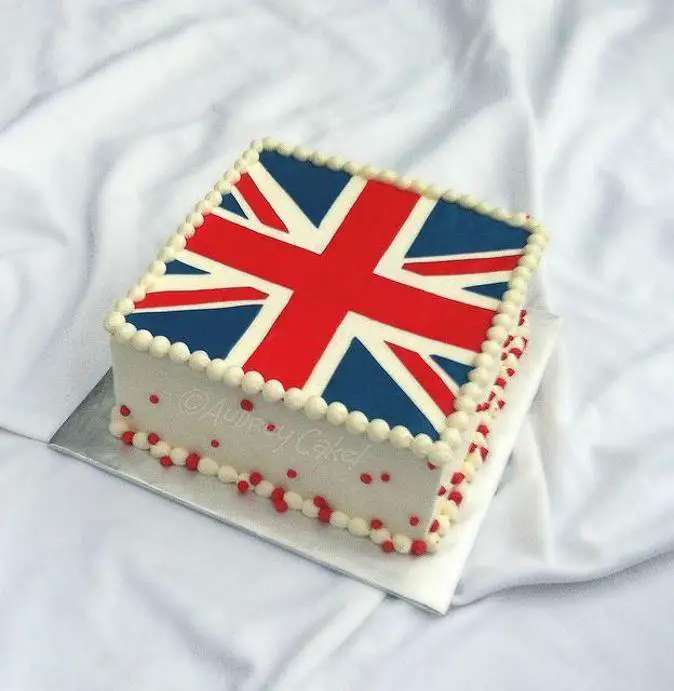 british flag birthday cake