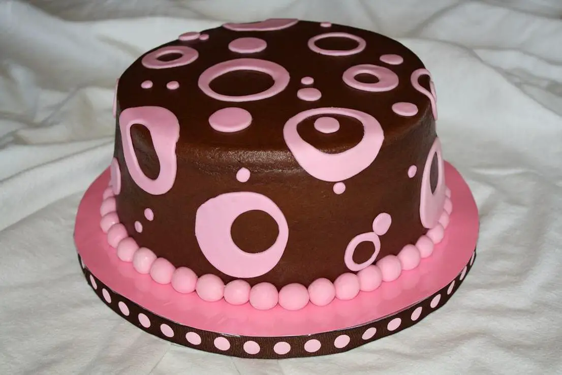 brown birthday cake