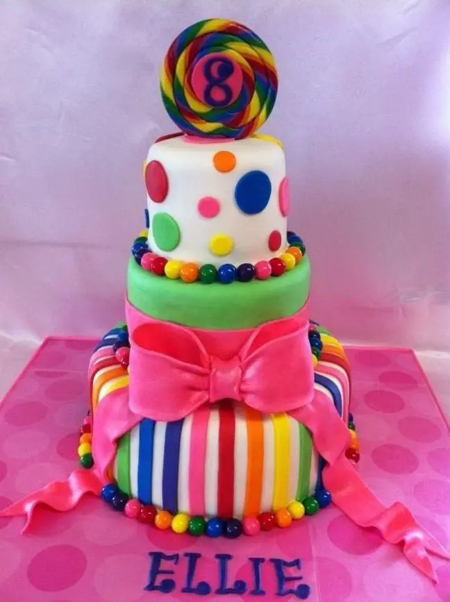 bubble gum birthday cake