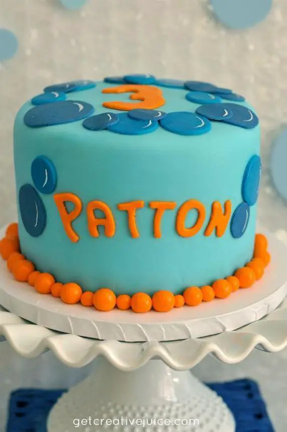 bubbles birthday cake