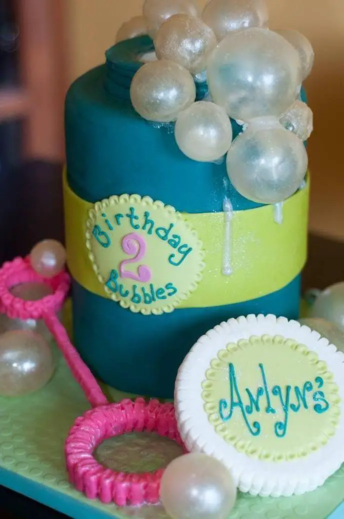 bubbles birthday cake