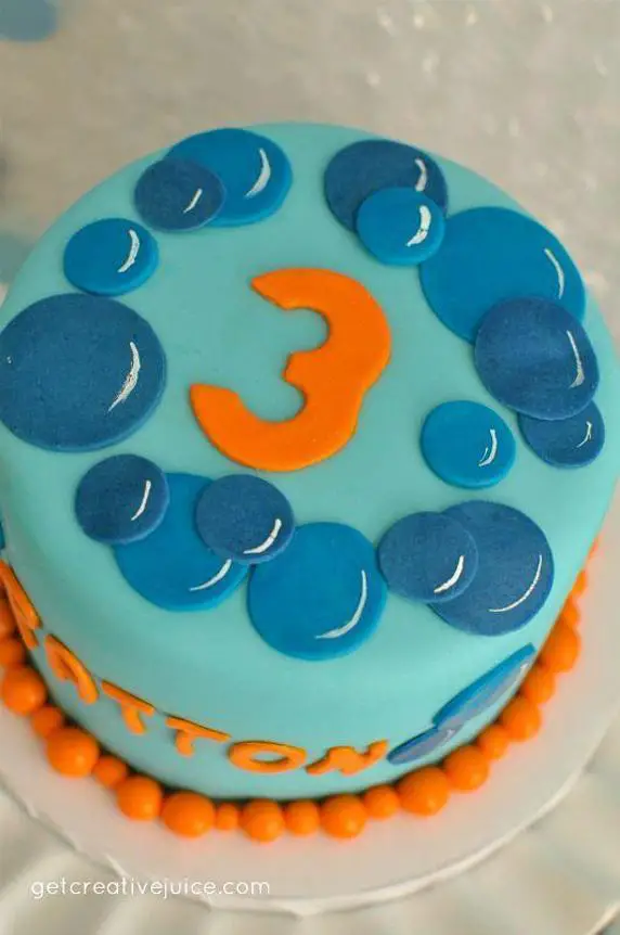 bubbles birthday cake