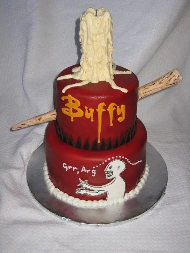 Buffy the vampire slayer birthday cake