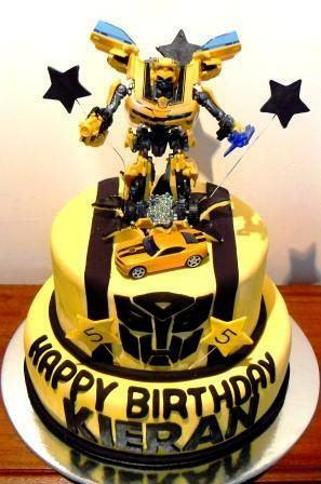 bumblebee transformers birthday cake