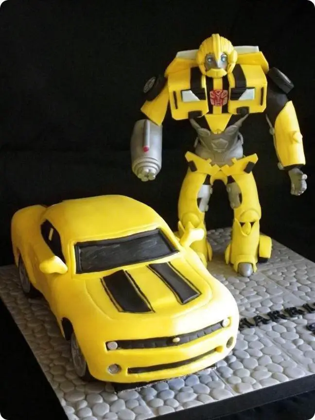 bumblebee transformers birthday cake