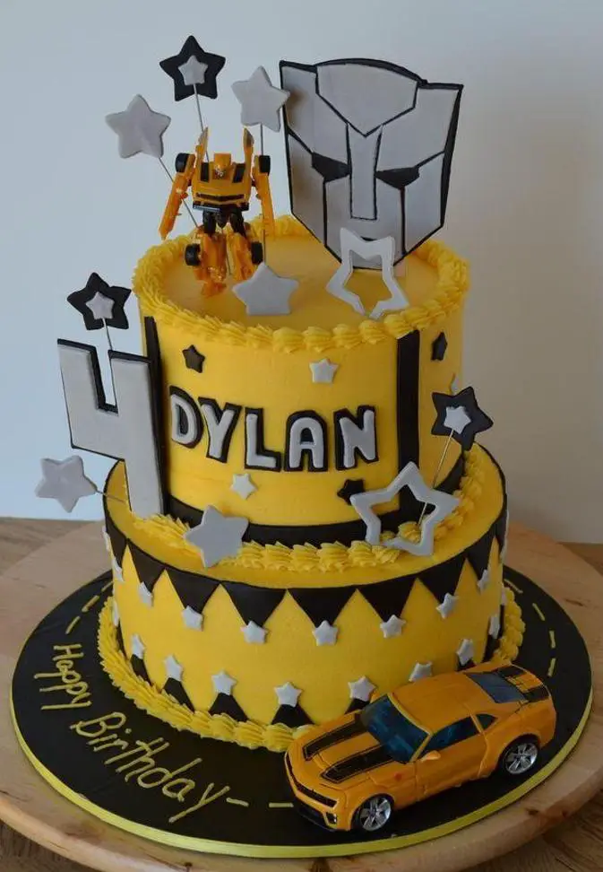 bumblebee transformers birthday cake