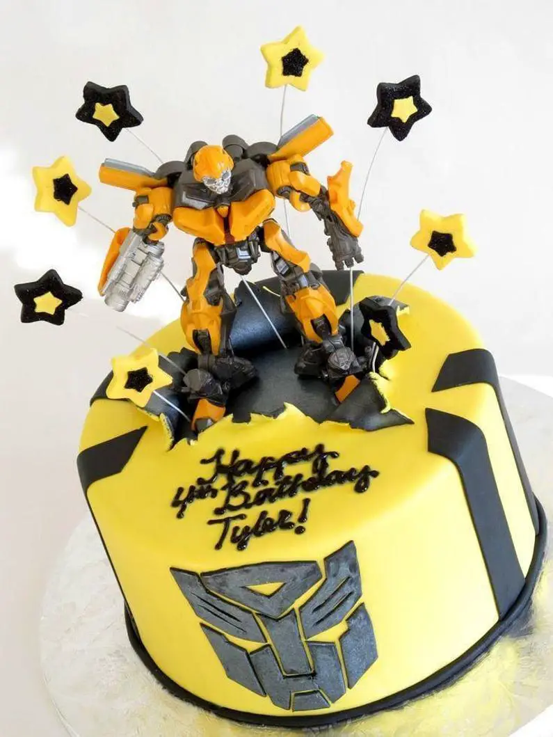 bumblebee transformers birthday cake