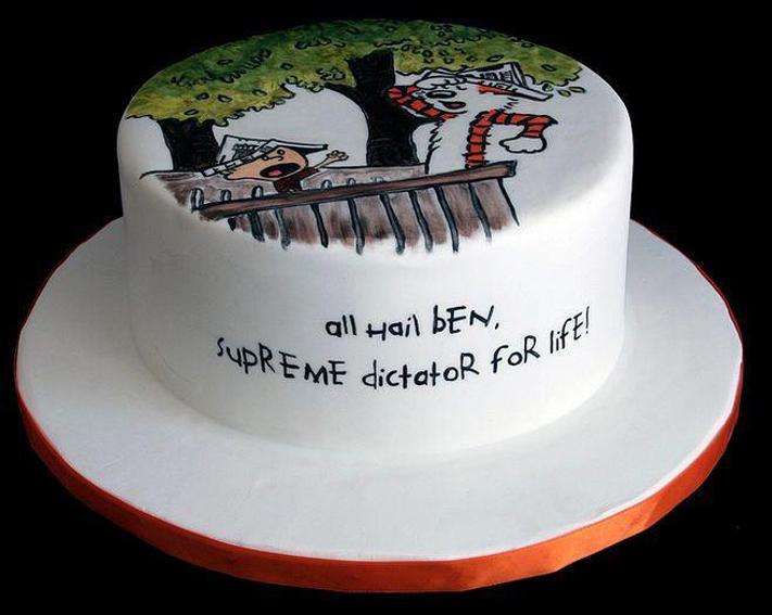 calvin and hobbes birthday cake