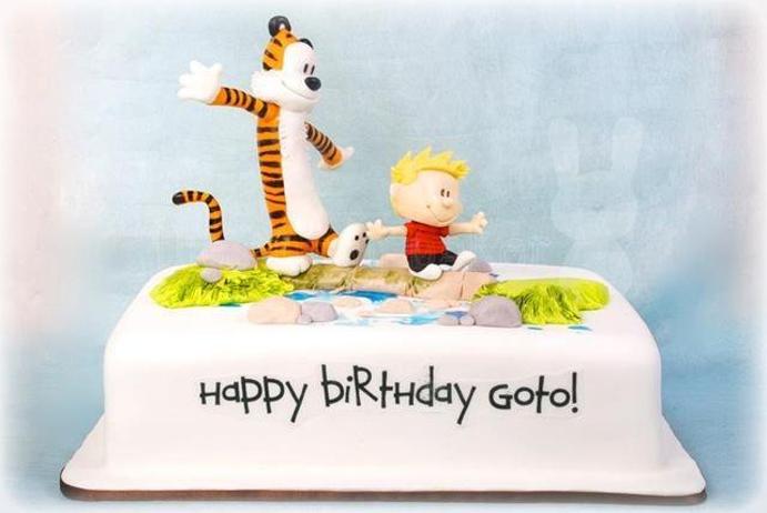 calvin and hobbes birthday cake
