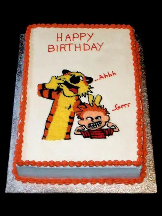 calvin and hobbes birthday cake