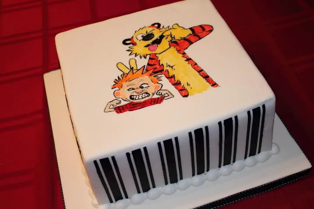calvin and hobbes birthday cake