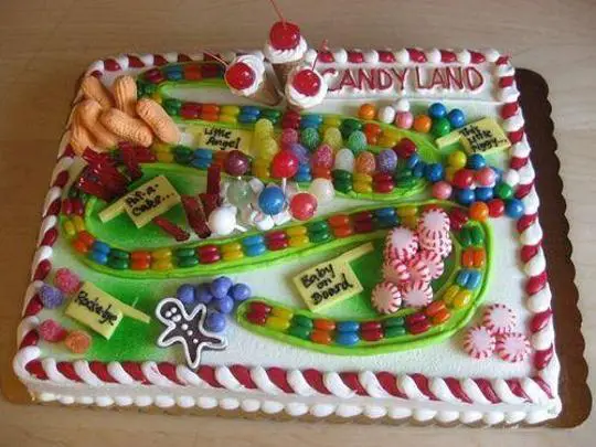 candyland birthday party cakes