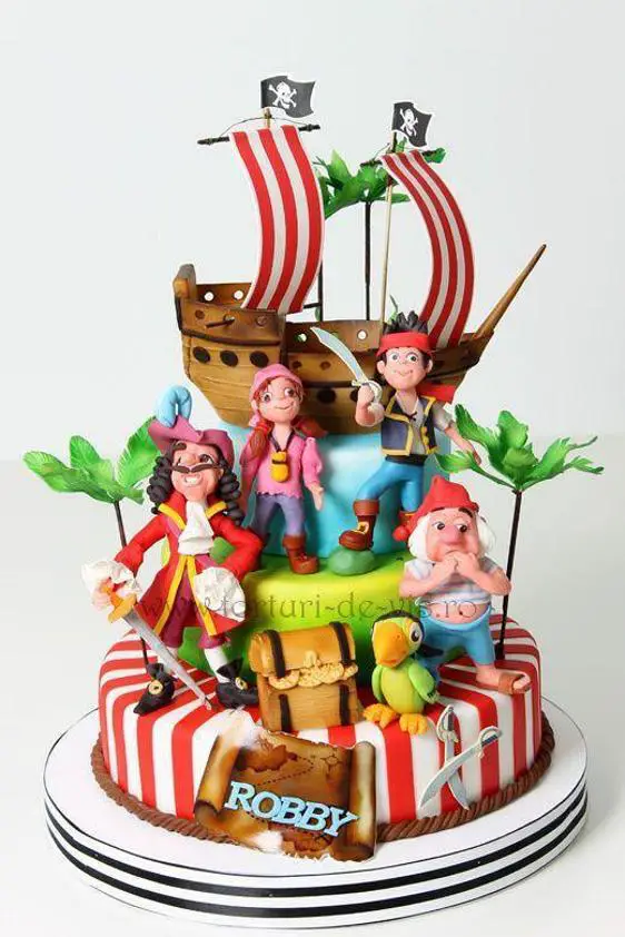 captain hook birthday cake