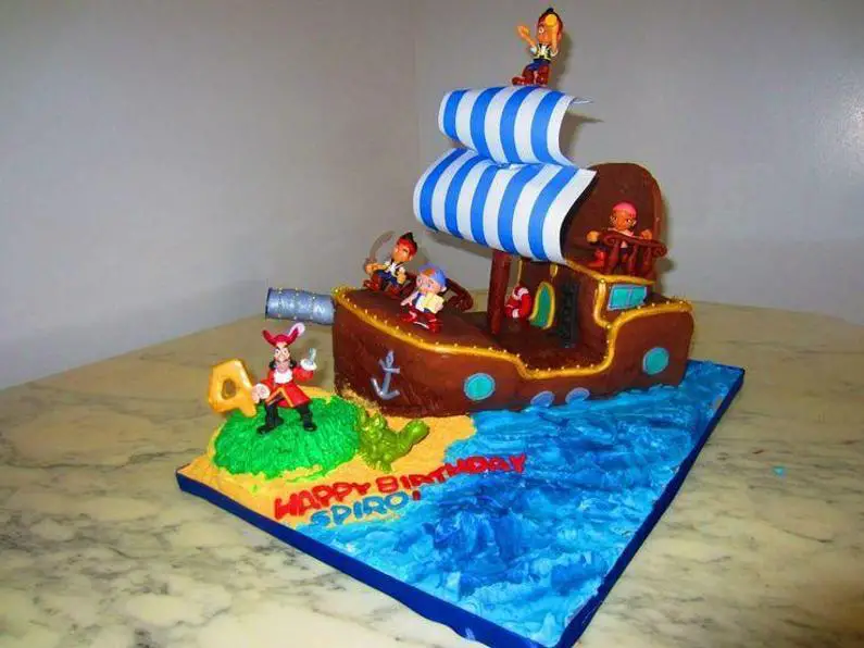 captain hook birthday cake