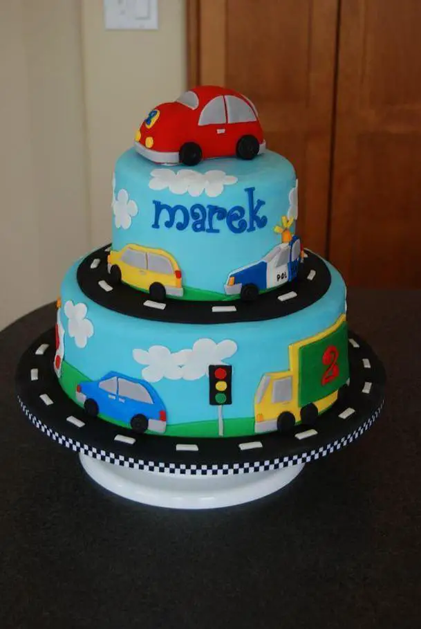 car birthday cakes for boys