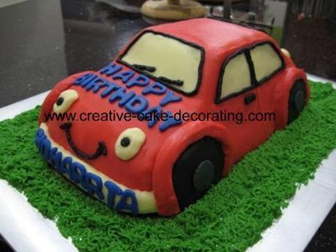 car cakes for kids birthday