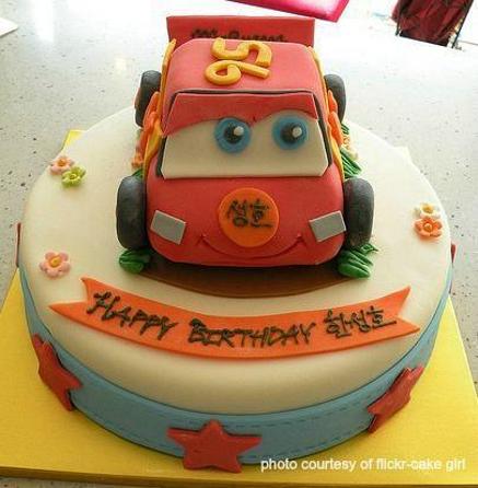 car cakes for kids birthday