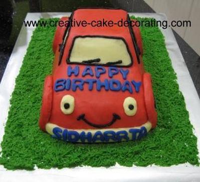 car cakes for kids birthday