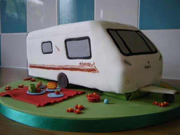 caravan birthday cake