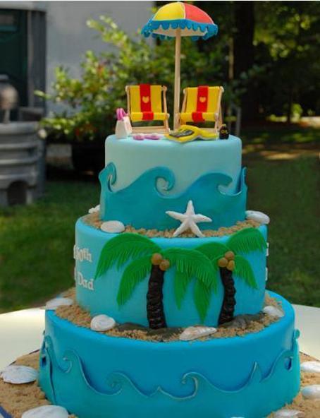 caribbean themed birthday cakes