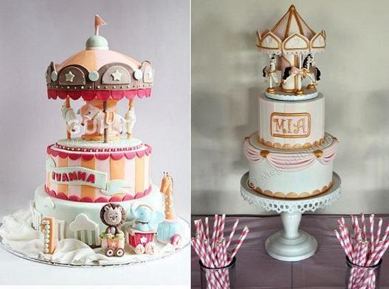 carousel birthday cakes