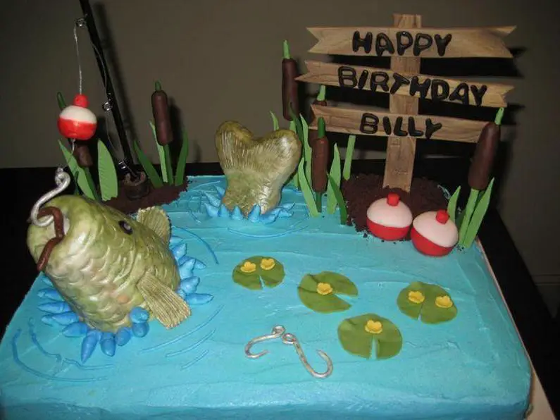 carp fish birthday cake