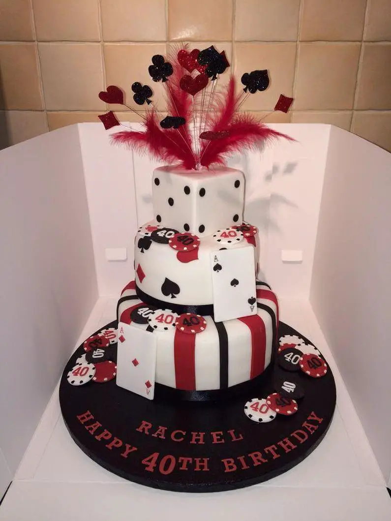 casino themed birthday cakes