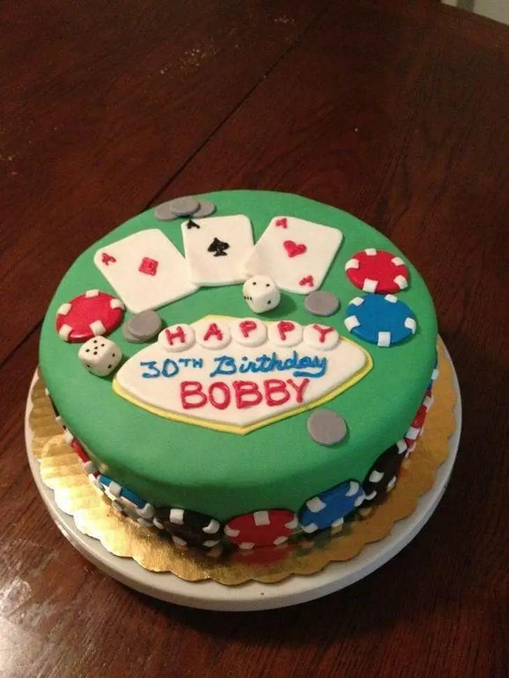 casino themed birthday cakes