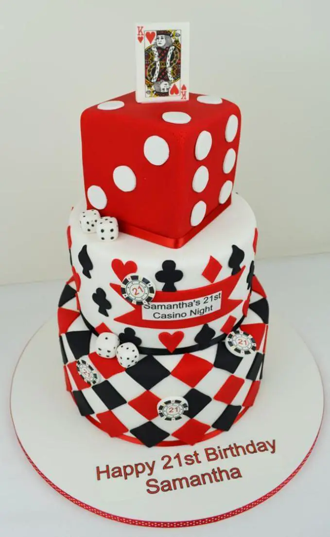 casino themed birthday cakes
