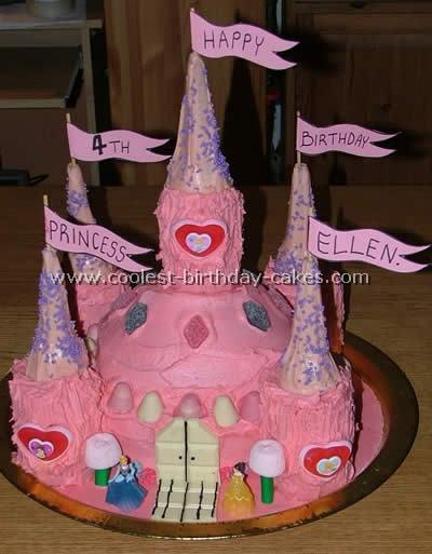 castle birthday cakes for girls
